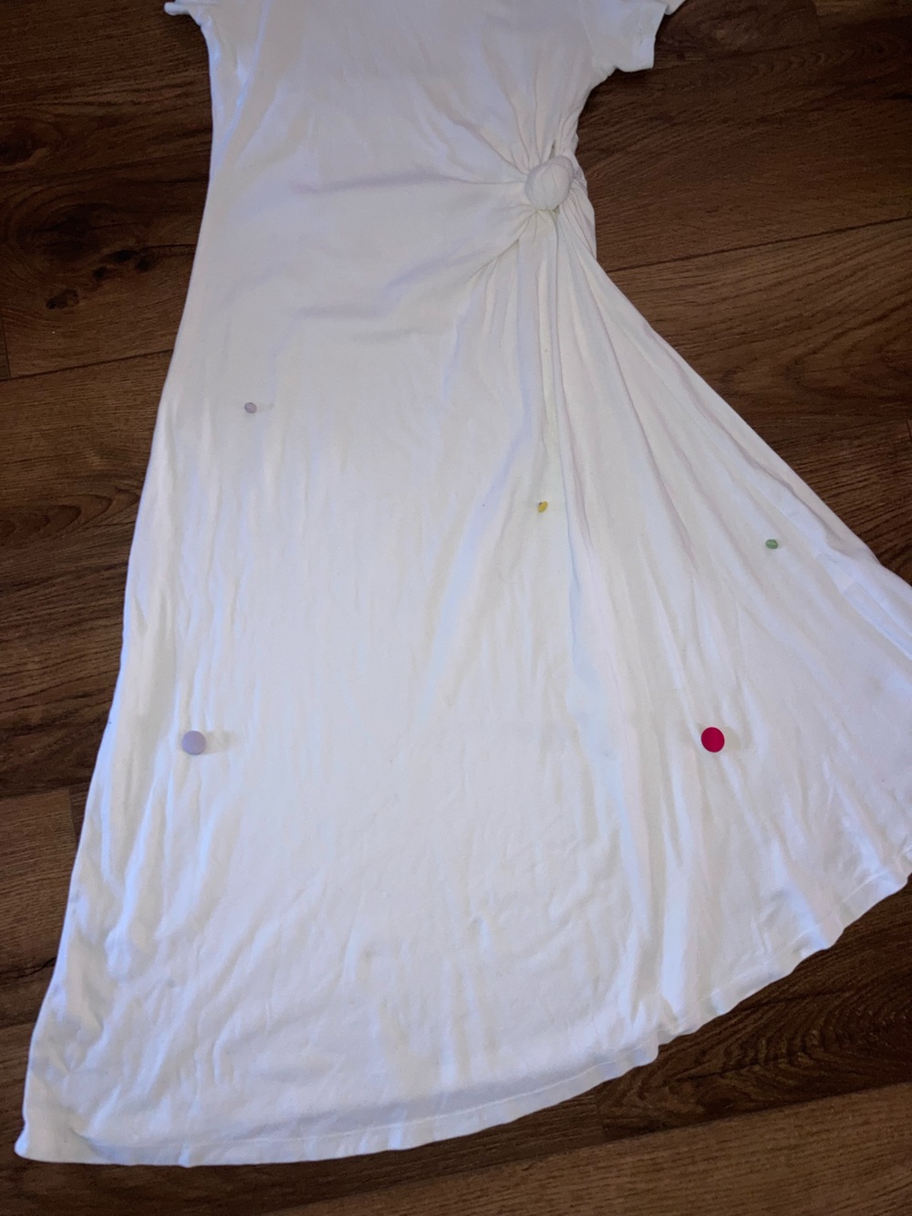 Rosie assoulin Knot-Detail Floral Accent Maxi Dress size s - Picture 3 of 14